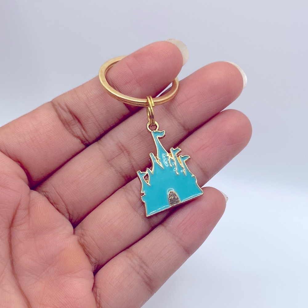 Disney inspired Castle keychain